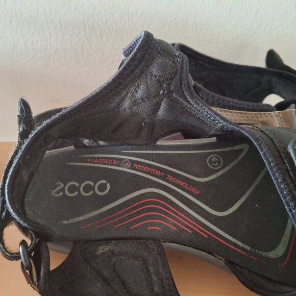 ECCO Men's Yucatan Sport Sandals - Black/Grey/Tan - EU 41 - Picture 2 of 8